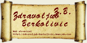 Zdravoljub Berkolivić vizit kartica